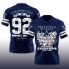 Cowboys Back To Back Champions 2025 V neck Short Sleeve Jersey 1