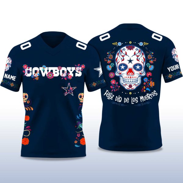 Cowboys Da de Muertos 2025 Football Jersey 2