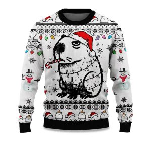 2025 Capybara Smoking Ugly Christmas Sweater 1