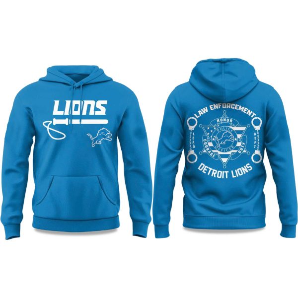Detroit Lions Law Enforcement Day 2025 Hoodie 1