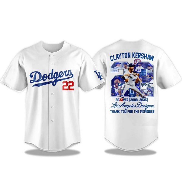 Dodgers Thank You Clayton Kershaw 2025 Jersey