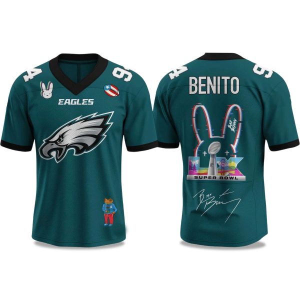 Eagles Bad Bunny Bowl LX 2025 2026 Jersey 1
