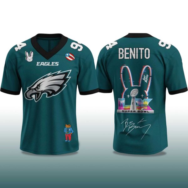 Eagles Bad Bunny Bowl LX 2025 2026 Jersey 2