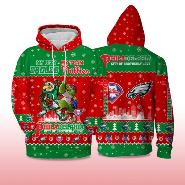 Eagles x Phillies City Of Brotherly Love 2025 Hoodie (2)