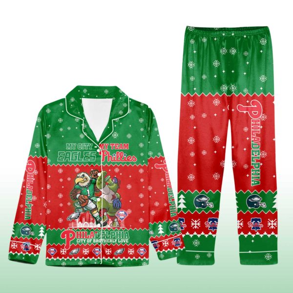 Eagles x Phillies City Of Brotherly Love 2025 Pajama Set