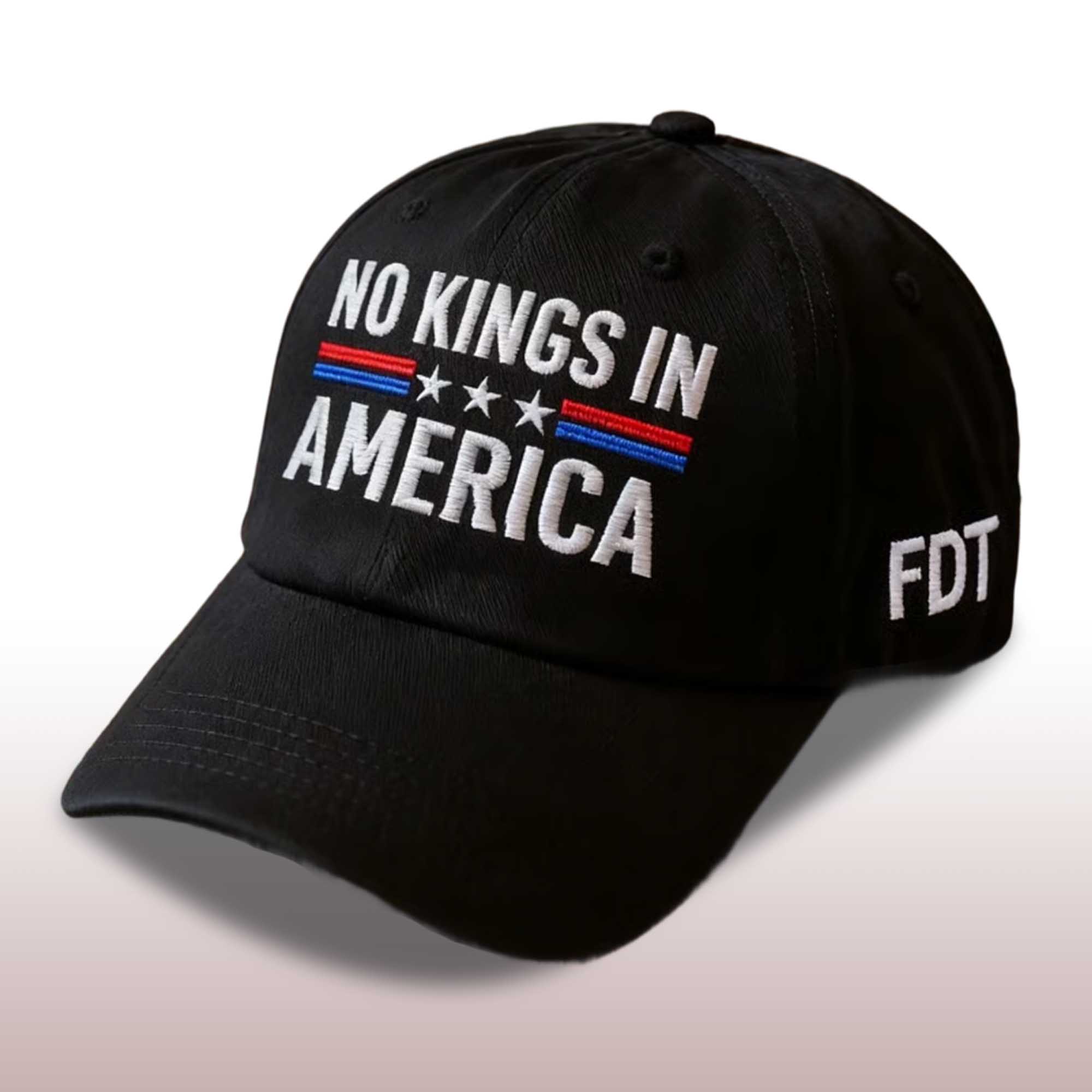 FDT No Kings In America Baseball Cap 2 FDT No Kings In America Baseball Cap