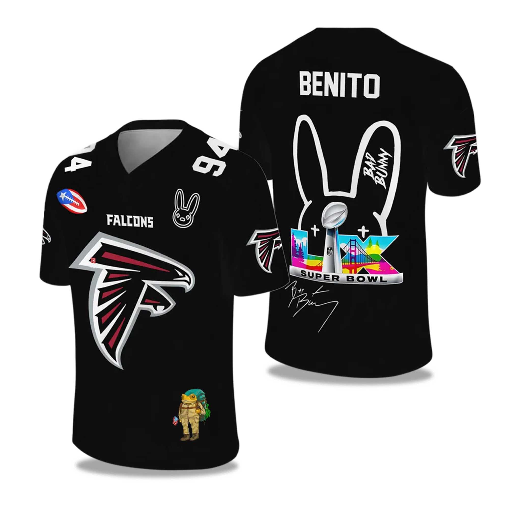 Falcons Bad Bunny Bowl LX 2025 2026 Football Jersey Falcons Bad Bunny Bowl LX 2025 2026 Football Jersey
