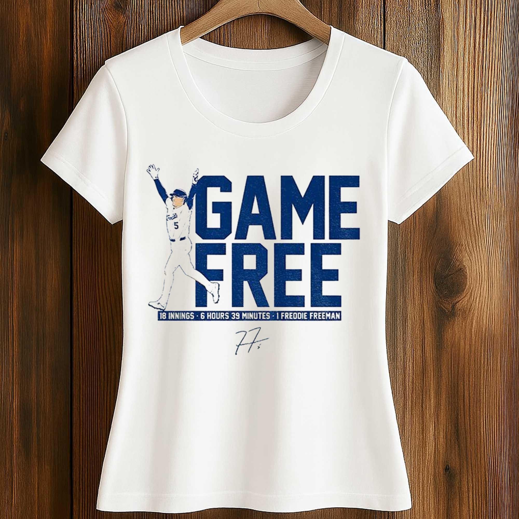 Freddie Freeman Dodgers Game Free Baseball 18 Innings Shirt 2 Freddie Freeman Dodgers Game Free Baseball 18 Innings Shirt 2