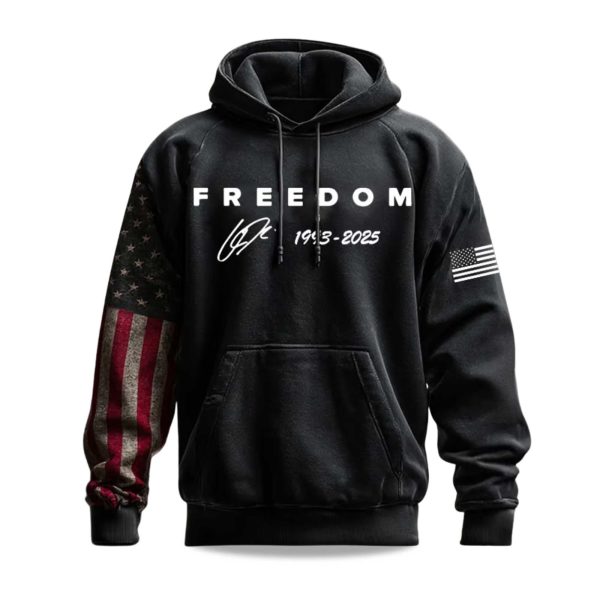 Freedom Charklie Kirk 1993 2025 America Hoodie