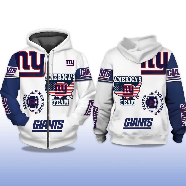 Giants Americas Team Zip Hoodie 2