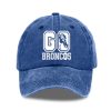 Go Broncos Football Print Hat