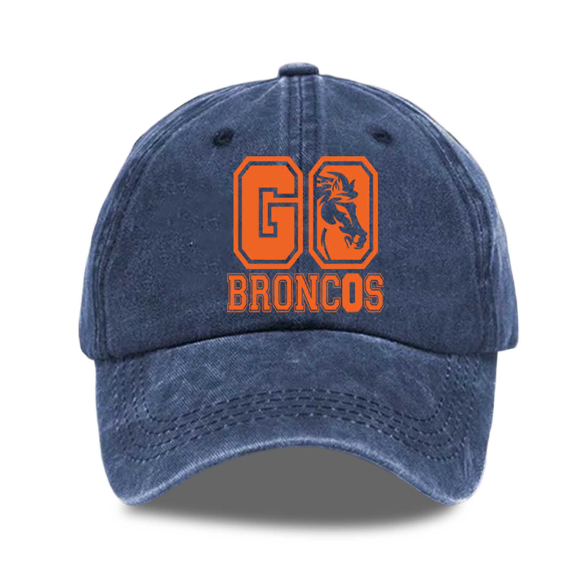 Go Broncos Football Print Hat 2 Go Broncos Football Print Hat