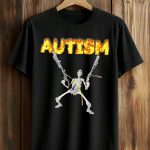 Greta Thunberg Autism Skeleton Gun Fire Shirt