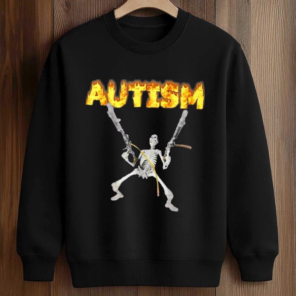 Greta Thunberg Autism Skeleton Gun Fire Shirt