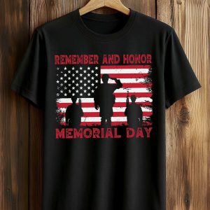 Remember and Honor Memorial Day American Shirt