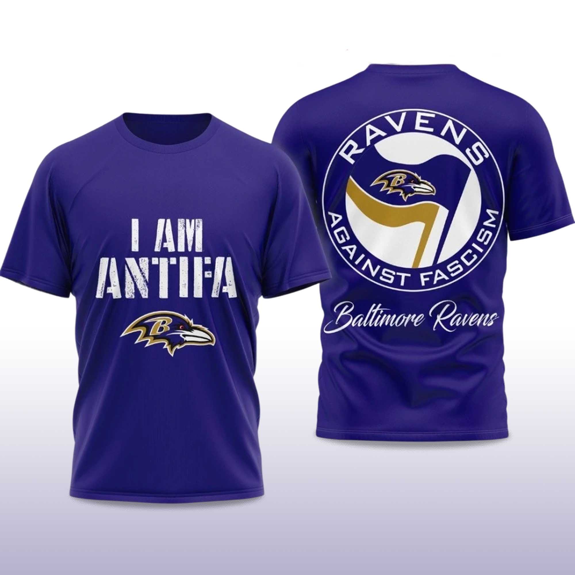 I Am Antifa Ravens Against Fascism Shirt 2 I Am Antifa Ravens Against Fascism Shirt 2