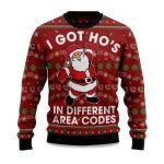 I Got Ho's in Different Area Codes Ugly Christmas Sweater