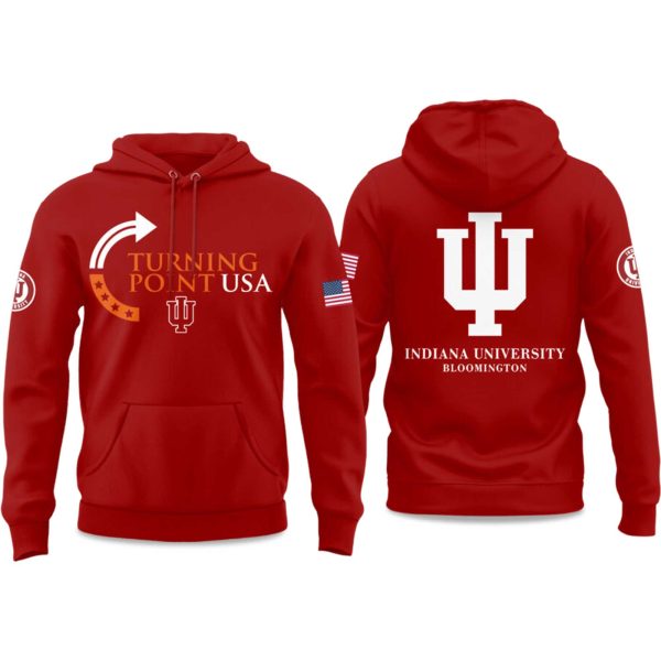 Indiana University Turning Point USA 2025 Hoodie 2