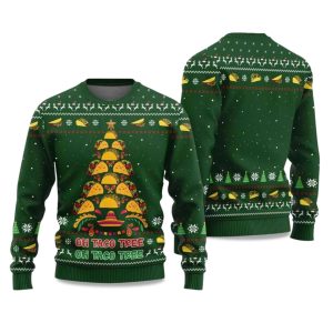 2025 Oh Taco Tree Ugly Christmas Sweater 1