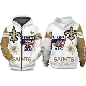 Saints Americas Team Zip Hoodie 1