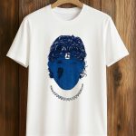 Jaxson Dart Blood Blank Blue Face Shirt