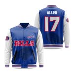 Josh Allen 17 Bills 2025 Plucked Baseball Jacket