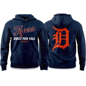 Tigers Built For Fall Postseason 2025 Hoodie 1