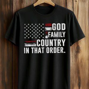 Charlie Kirk God Family Country In That Order Shirt