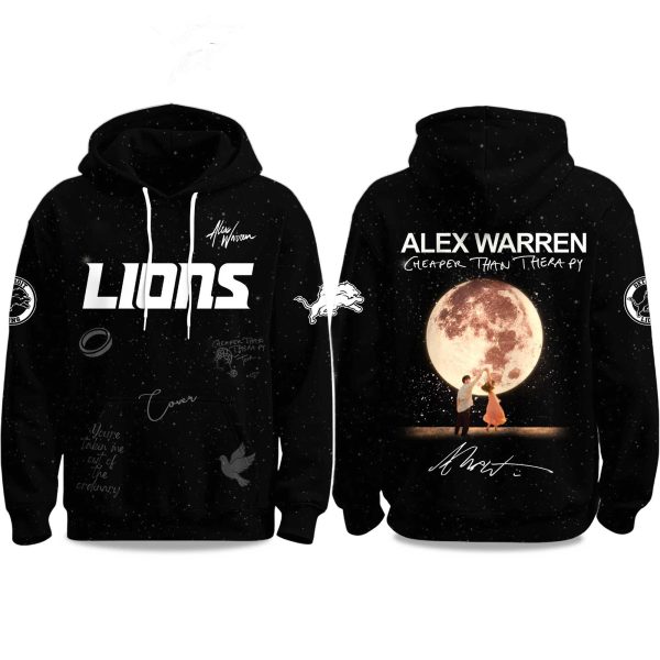 Lions Alex Warren Cheaper Than Therapy Global Tour 2025 Hoodie 1