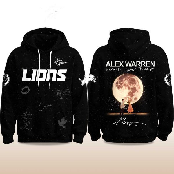 Lions Alex Warren Cheaper Than Therapy Global Tour 2025 Hoodie 2