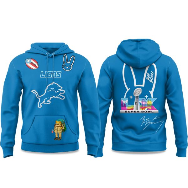 Lions Bad Bunny Bowl 2025 Hoodie 1