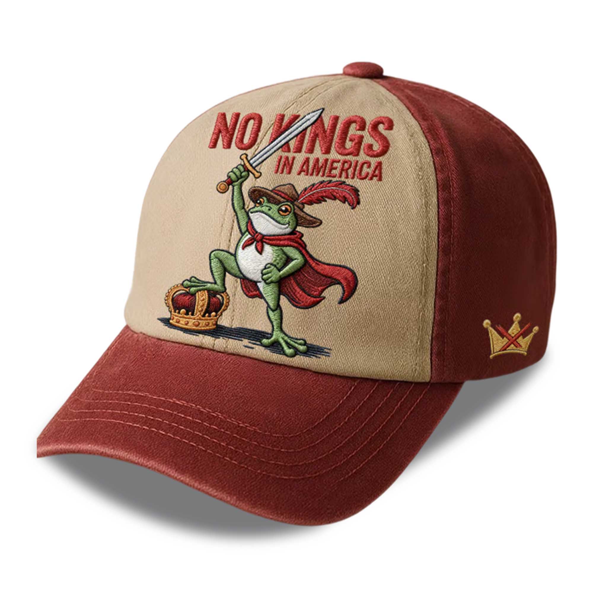 No Kings In America Portland Frog Baseball Cap 2 No Kings In America Portland Frog Baseball Cap 2