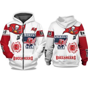 Buccaneers Americas Team Zip Hoodie 1