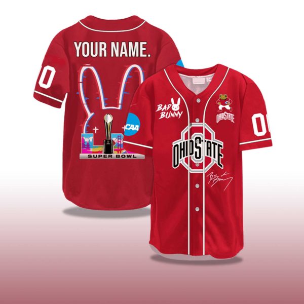 Ohio State Bad Bunny Bowl LX 2025 2026 Jersey