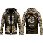 Ohio State Salute To Service 2025 Zip Hoodie