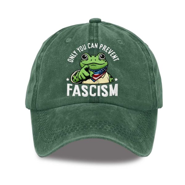 Only You Can Prevent Fascism Portland Frog Resist Hat