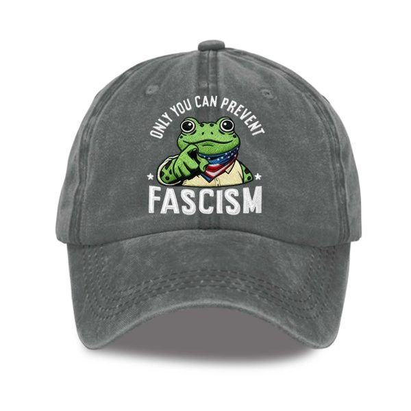 Only You Can Prevent Fascism Portland Frog Resist Hat