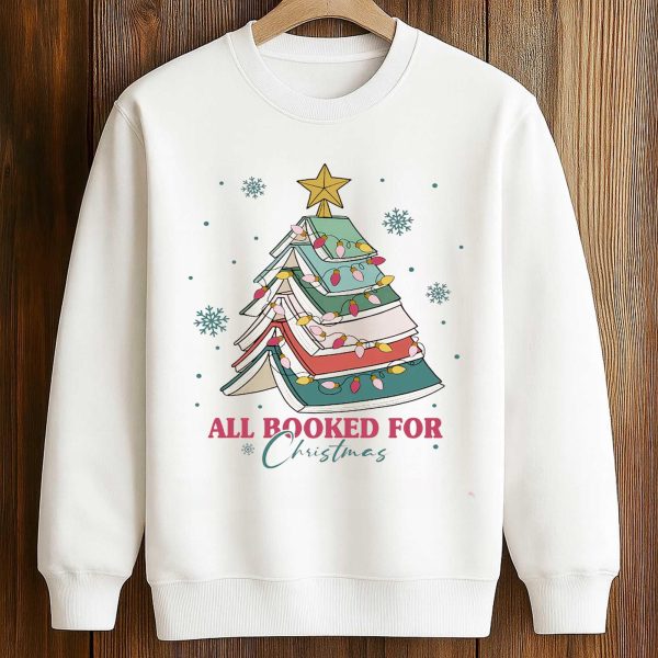 All Booked For Christmas Shirt 3