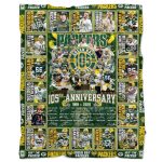 Packers 105th Anniversary 1919-2024 Fleece Blanket