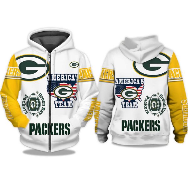 Packers Americas Team Zip Hoodie 1