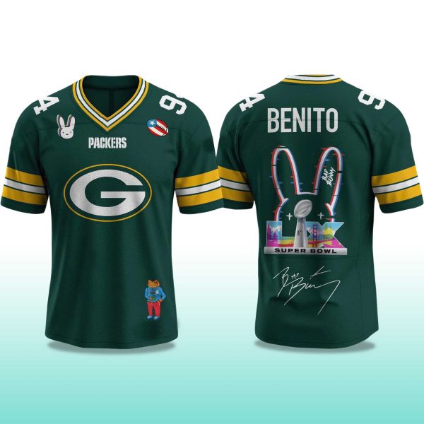 Packers Bad Bunny Bowl LX 2025 2026 Jersey 2