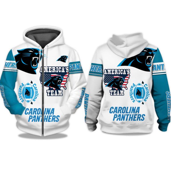 Panthers Americas Team Zip Hoodie 1