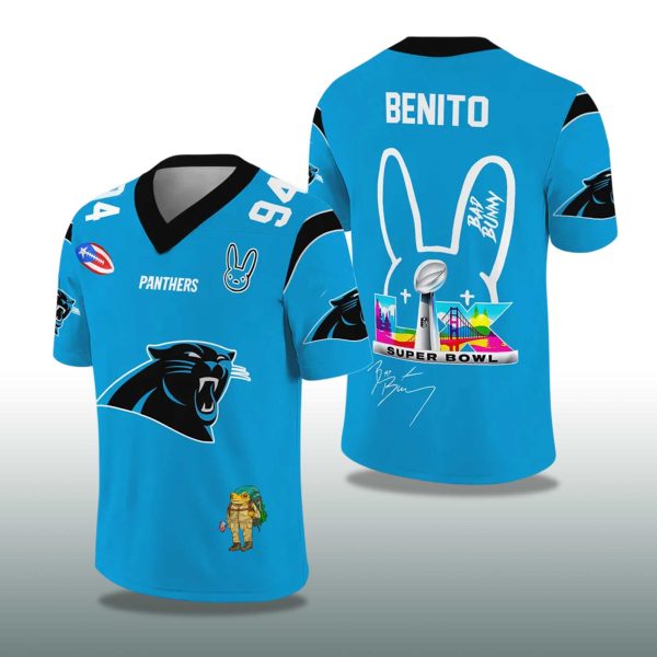 Panthers Bad Bunny Bowl LX 2025 2026 Football Jersey