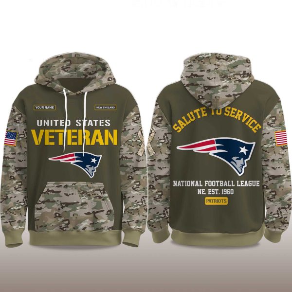 Patriots Salute To Service 2025 Hoodie