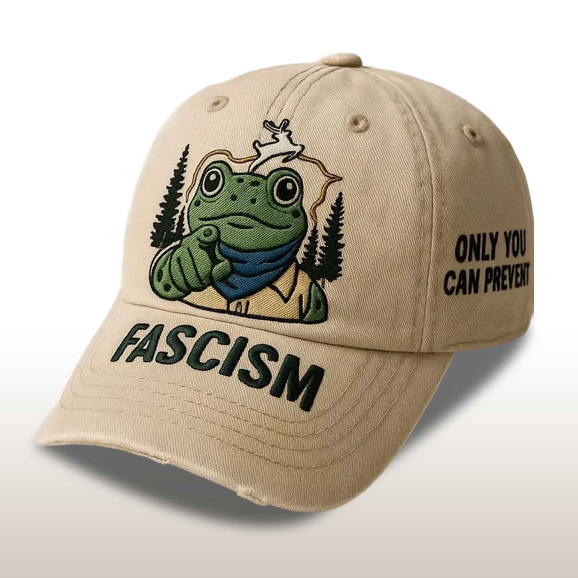 Portland Frogs Only You Can Prevent Fascism Baseball Cap 2 Portland Frogs Only You Can Prevent Fascism Baseball Cap