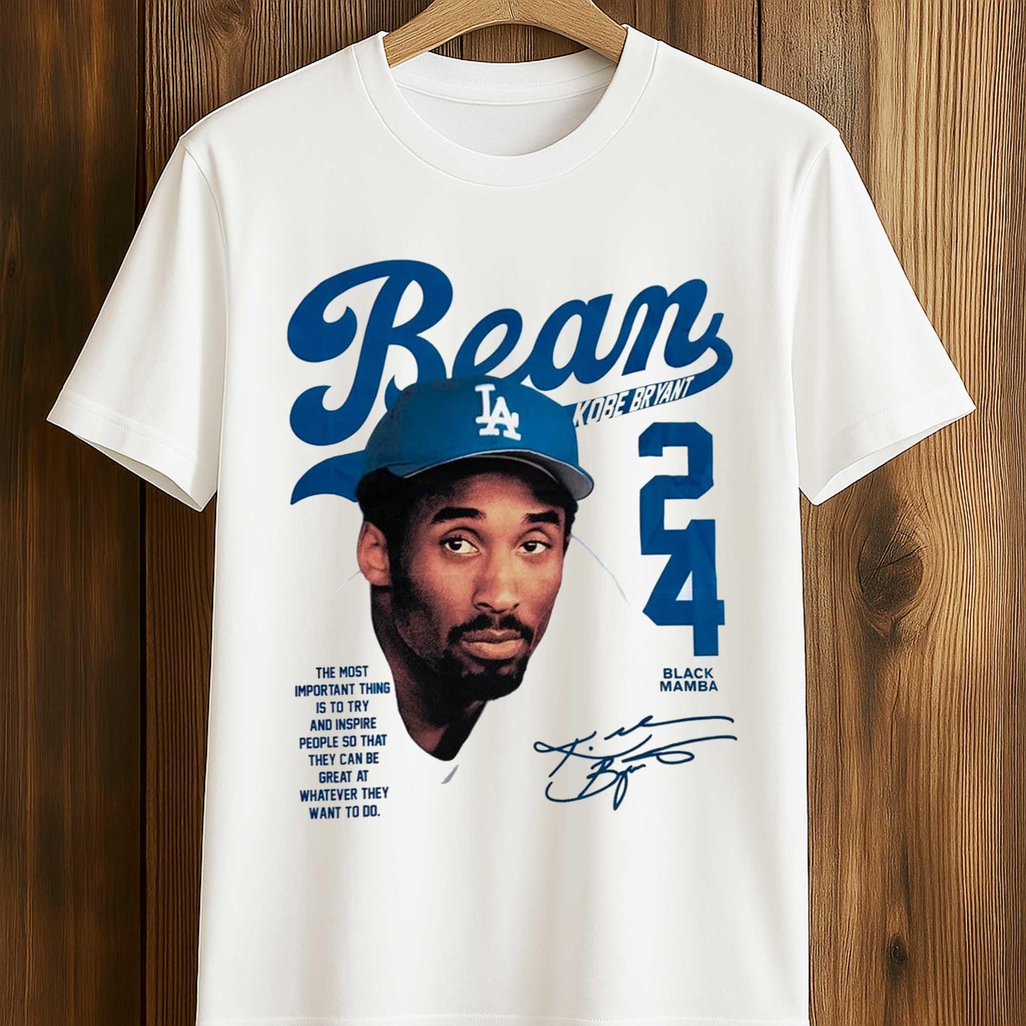 Puka Nacua Wears Kobe Bryant Bean Dodgers Shirt 1 Puka Nacua Wears Kobe Bryant Bean Dodgers Shirt