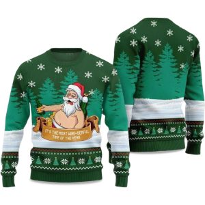 2025 Wine derful Santa Ugly Christmas Sweater 1