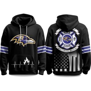 2025 Ravens Firefighter Appreciation Day Hoodie 1