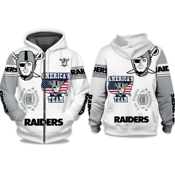 Raiders Americas Team Zip Hoodie 1