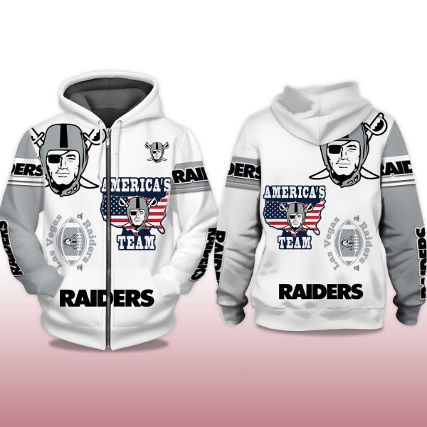 Raiders Americas Team Zip Hoodie 2